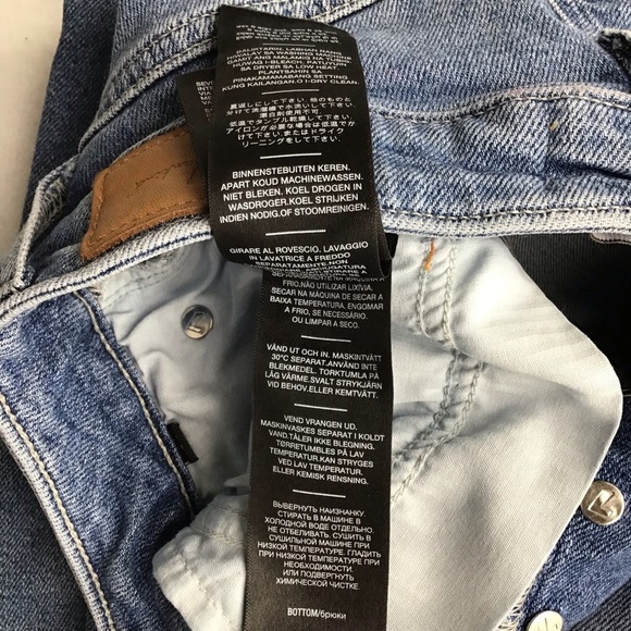 7 For All Mankind The Ultra High Rise Slim Kick Distressed Blue Cropped Jeans - Picture 12 of 14